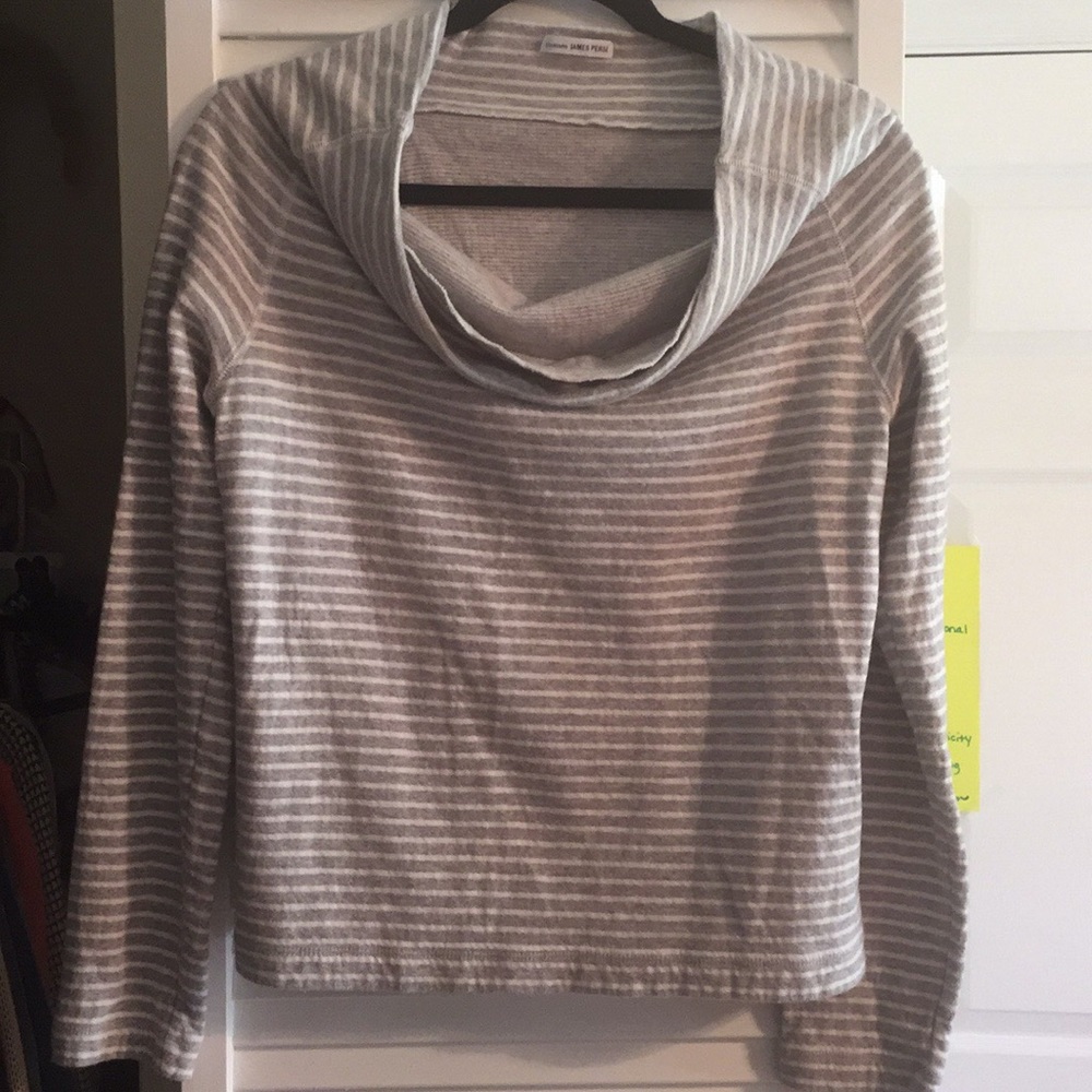 James Perse stripped long sleeve sweatshirt